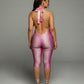LICIA Halter Neck Backless Romper