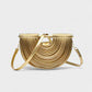 CANYA Textured Half-Moon Crossbody Clutch