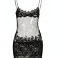 LAURA Mesh Lace Mini Dress