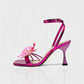 VIONA Orchid Bloom Ankle Strap Heels