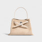 SOLARA Faux Suede Buckle Strap Tote Bag