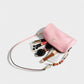 MIRNA Cylinder Bag with Beaded Charm Strap