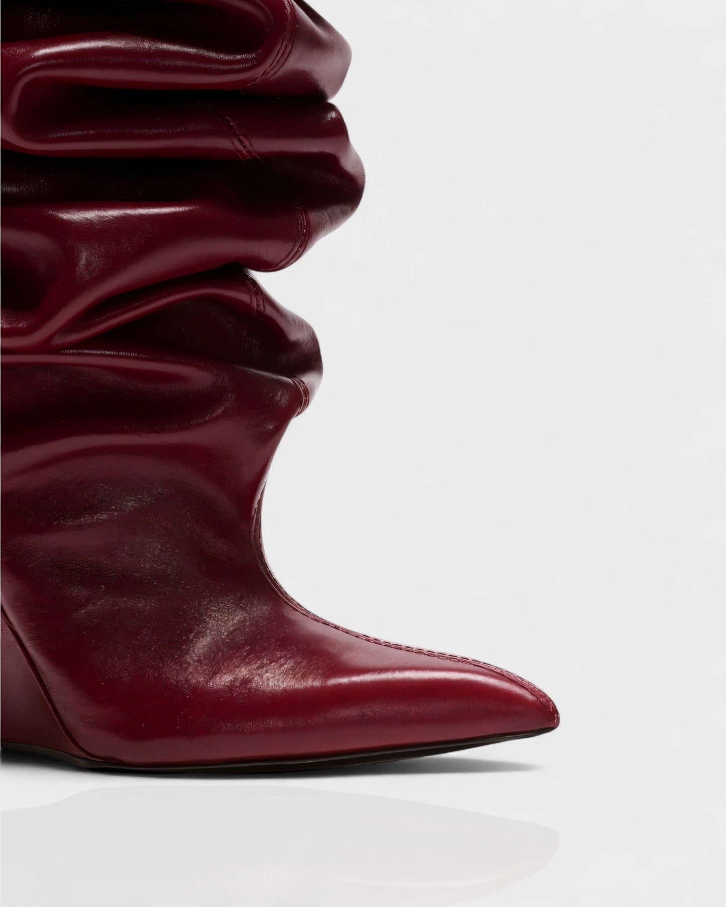 ELOURA Slouch Knee-High Wedge Heel Boots