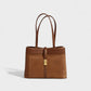 AMBRIA Suede Dual Handle Tote Bag
