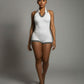 JEYNE Backless Halter Sleeveless Romper