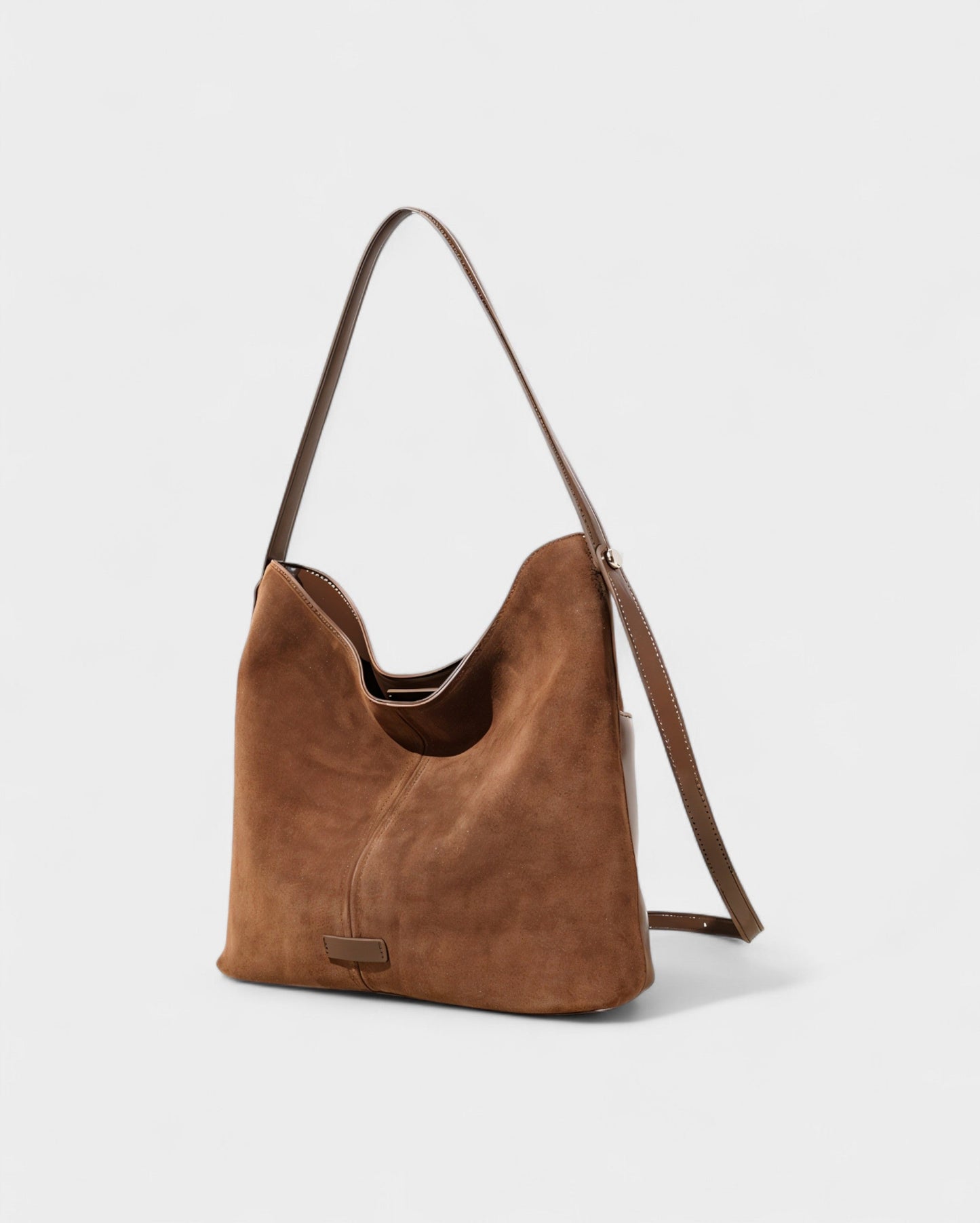 AYLIN Faux Suede Slouch Shoulder Bag