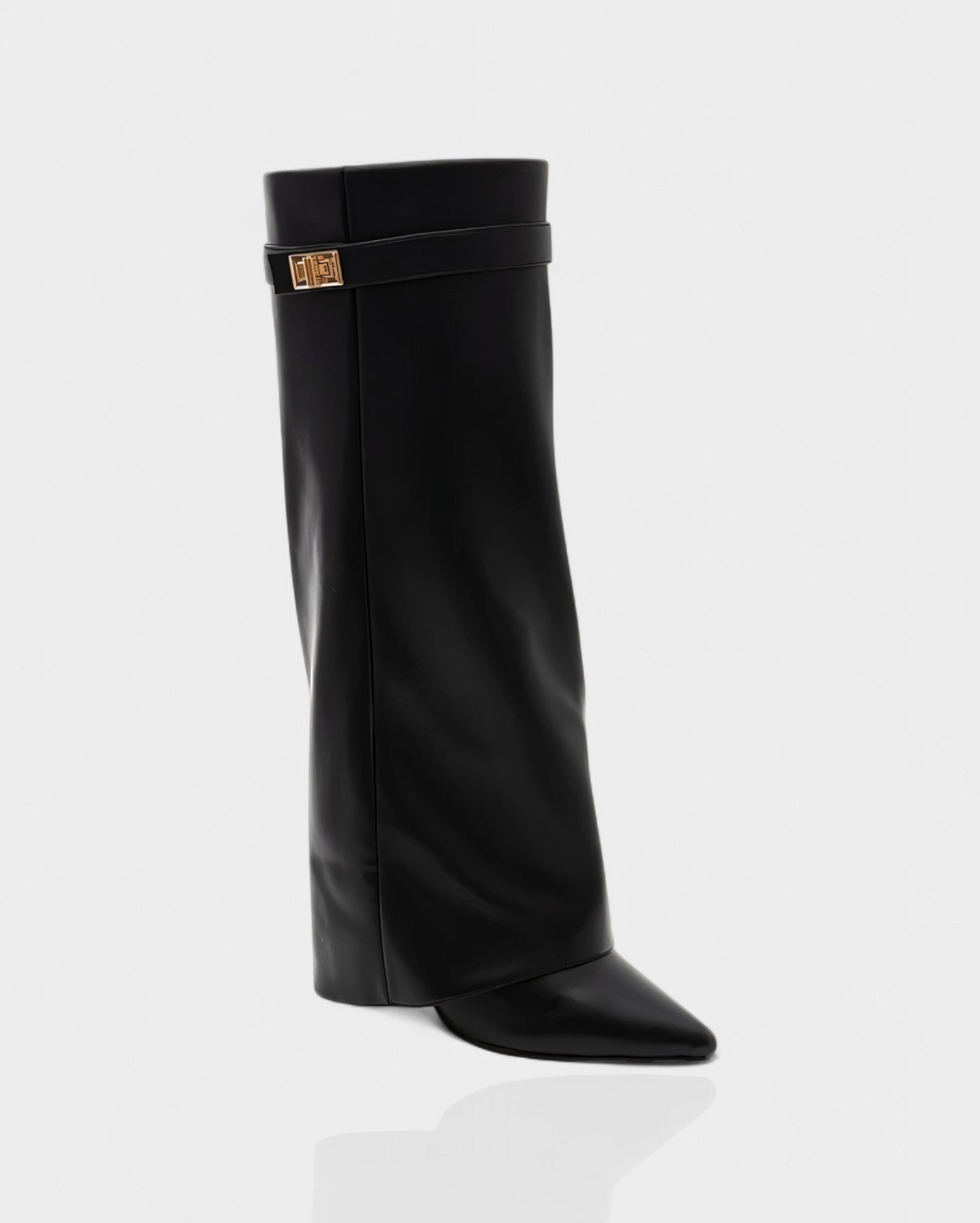MAISY Straight Pointed-Toe Knee-High Boots