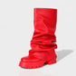 CRISTINA Slouchy Platform Mid-Calf Boots