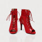 ELINDA Short Lace-up Stiletto Boots