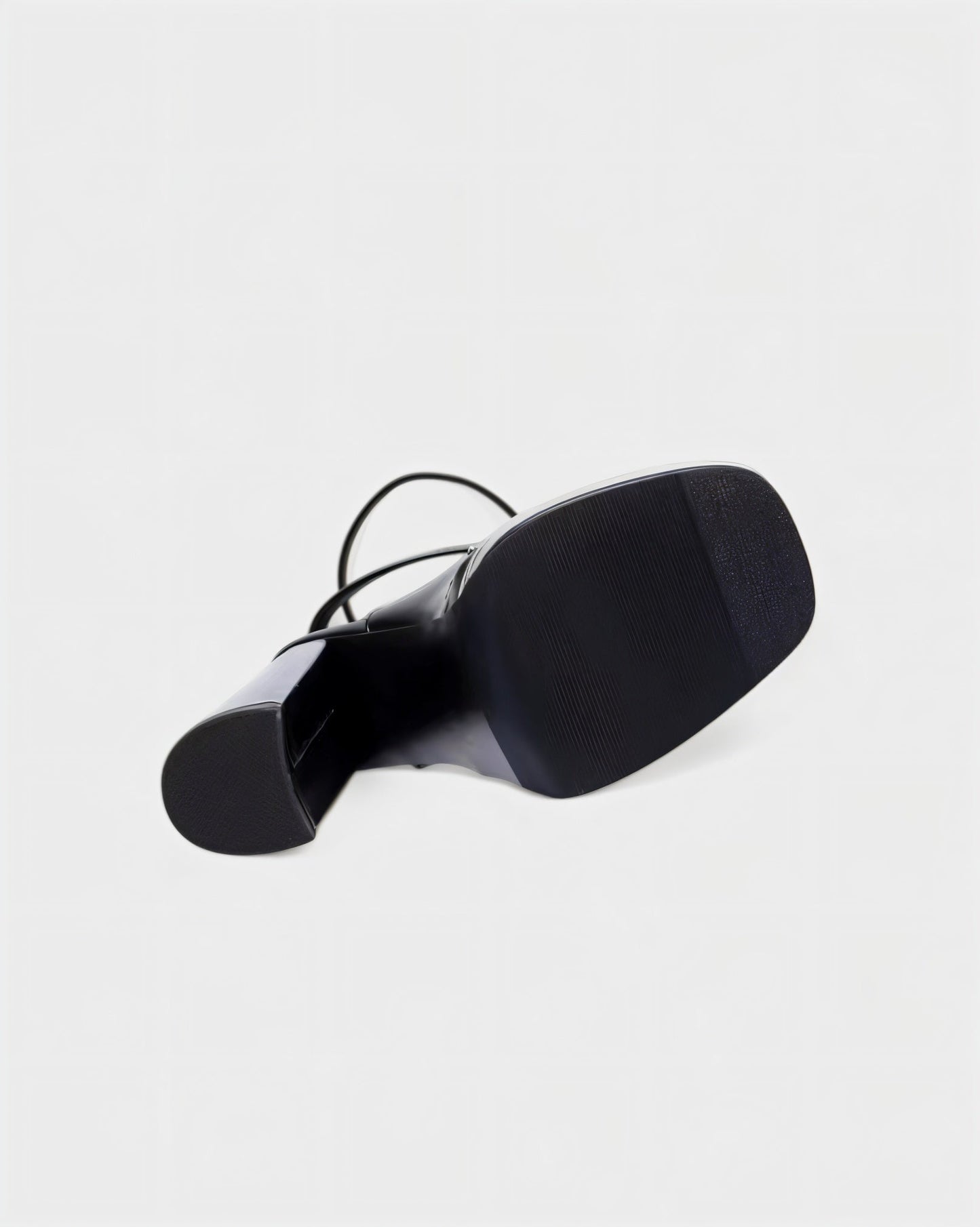 ELARYA Peep Toe Heels with Clear Panels & Ankle Strap