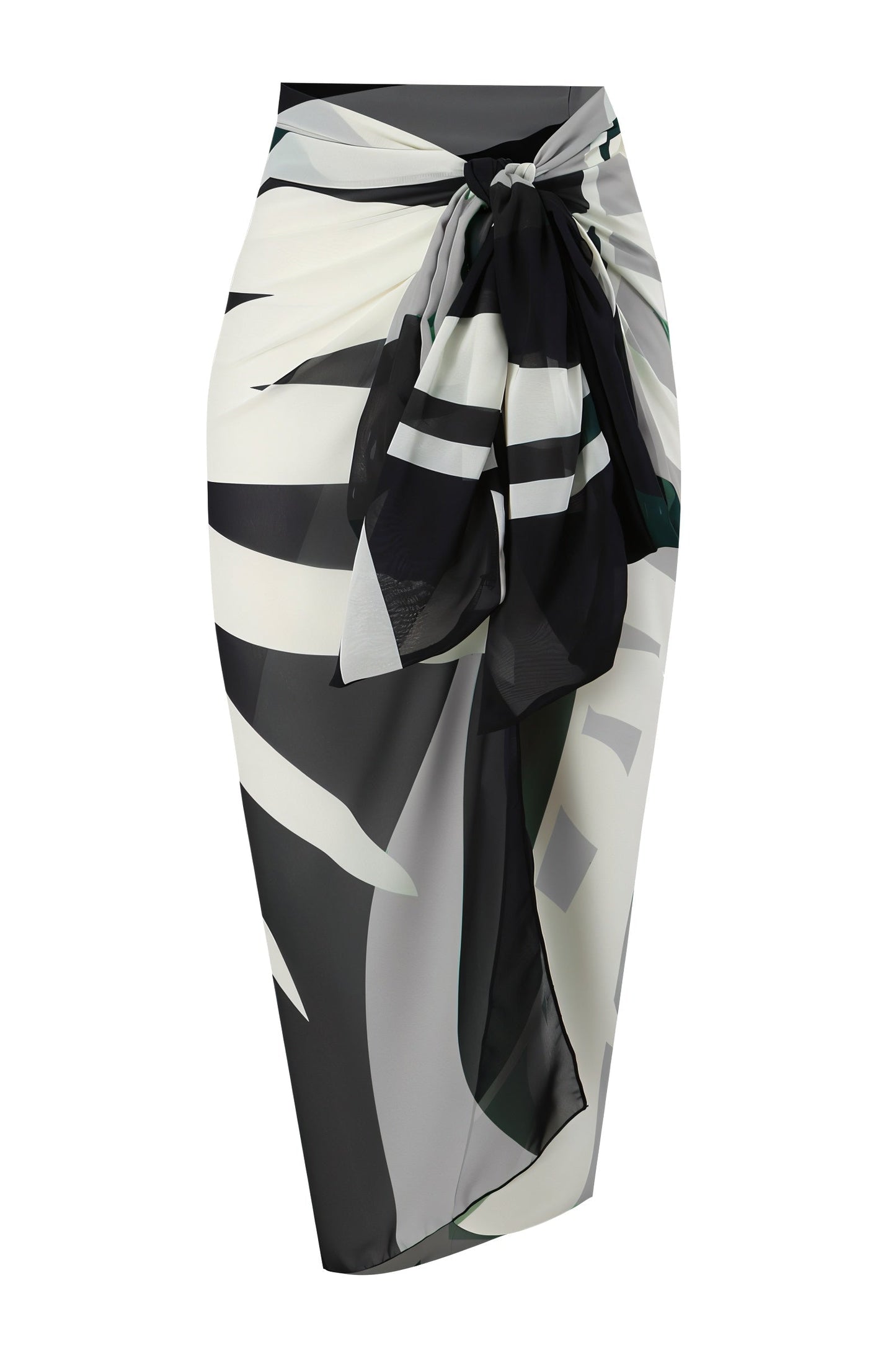 LOTTIE Beaded One-Piece Swimsuit & Tie Maxi Skirt Set