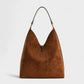 KALIYA Faux Suede Hobo Shoulder Bag