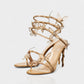 LYNA Crystal Butterfly Spiral High Heels