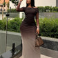 TANYA Off-shoulder Long Sleeve Maxi Dress