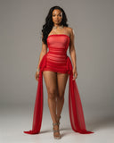 URES Drape Mini Dress