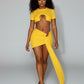 AUREN Ring Detail Crop Top & Skirt Set
