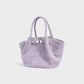 EVANNA Faux Suede Leather Shoulder Tote Bag