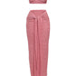 AETHERIA Textured Bandeau Top & Drape Skirt Set
