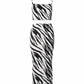 CLARIS Zebra Print Crop Top and Maxi Skirt Set