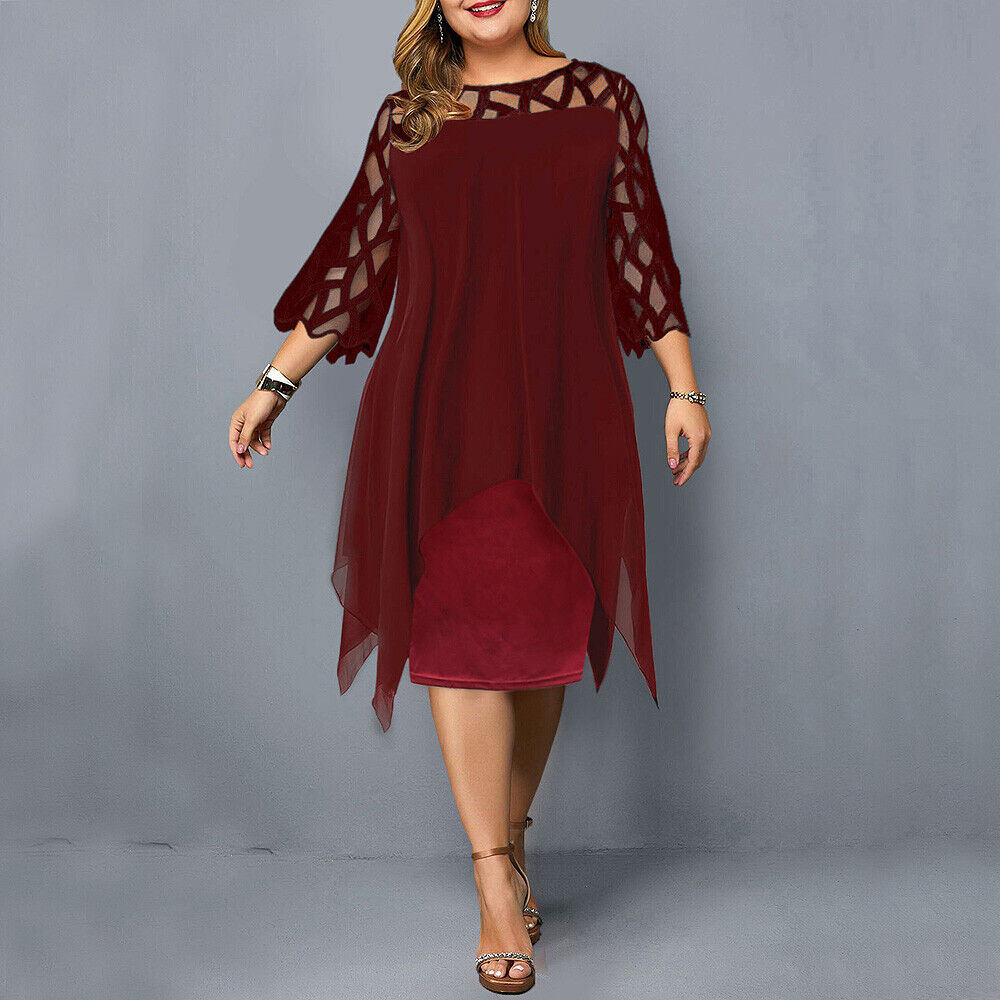 Isabella – Elegant Midi Dress in Plus Size - Samberule