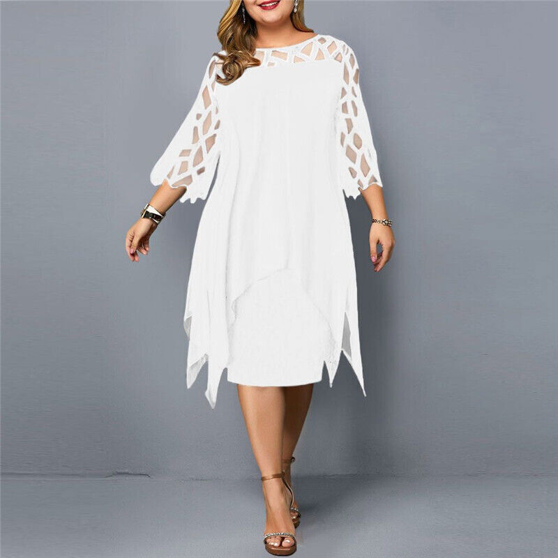 Isabella – Elegant Midi Dress in Plus Size - Samberule