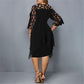 Isabella – Elegant Midi Dress in Plus Size - Samberule