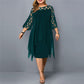Isabella – Elegant Midi Dress in Plus Size - Samberule