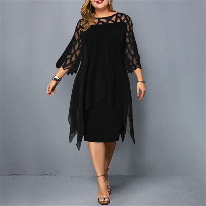 Isabella – Elegant Midi Dress in Plus Size - Samberule