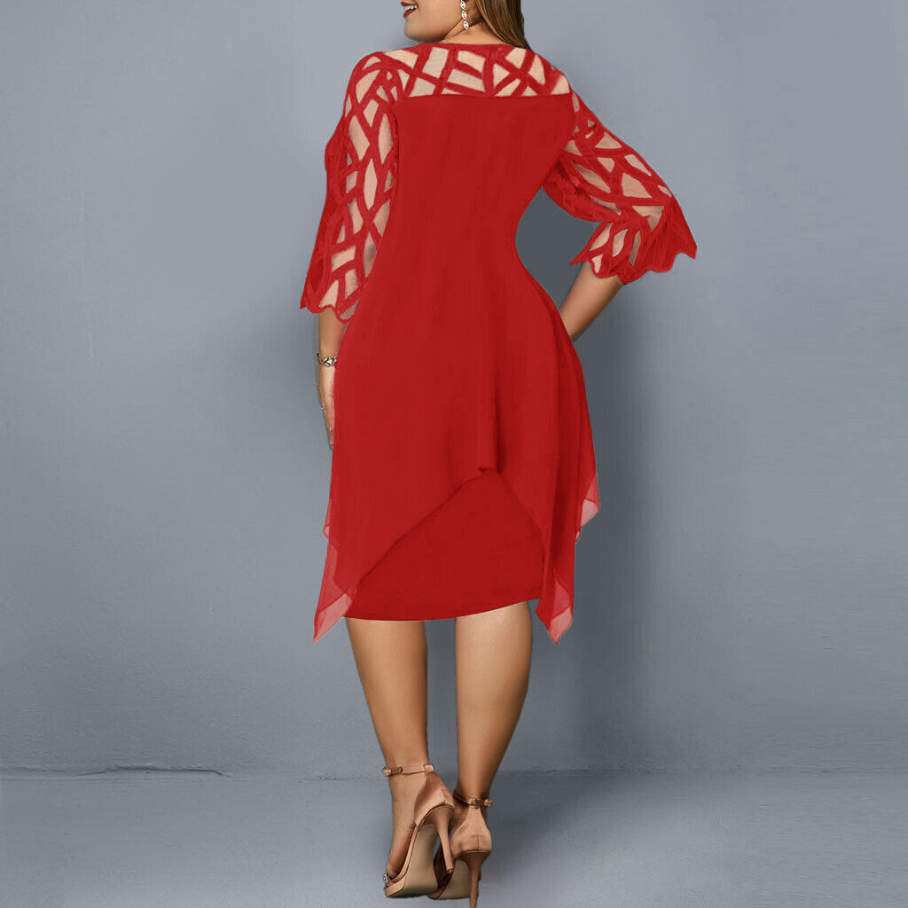 Isabella – Elegant Midi Dress in Plus Size - Samberule