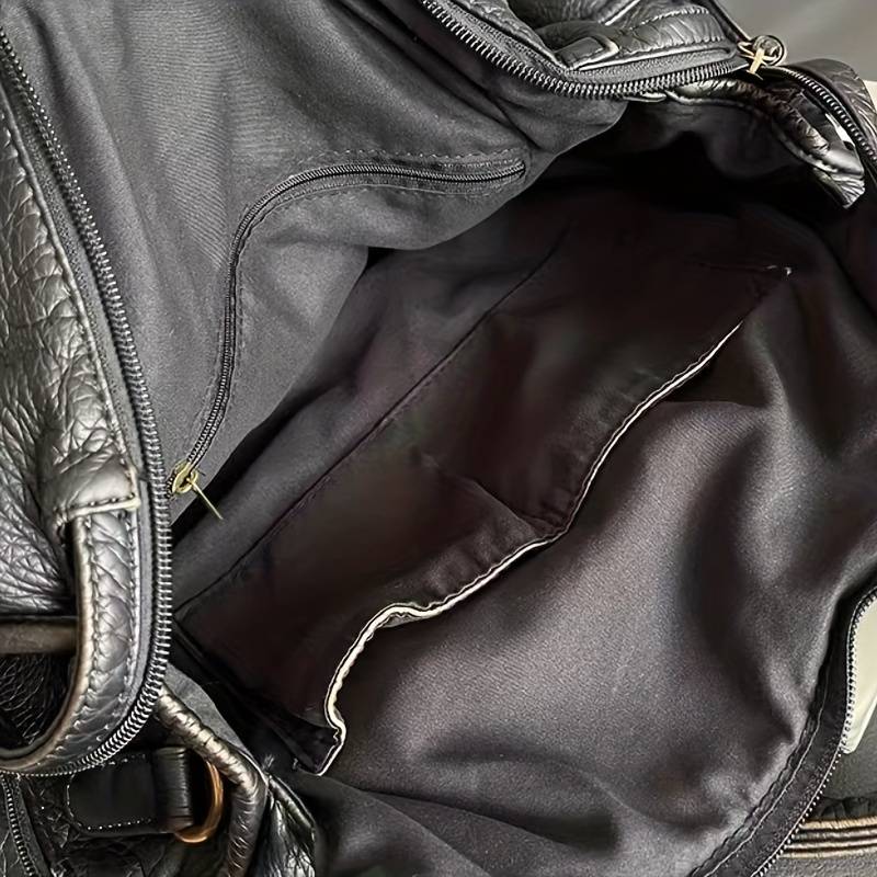 Claire - Vegan Leather Structured Shoulder Handbag - Samberule