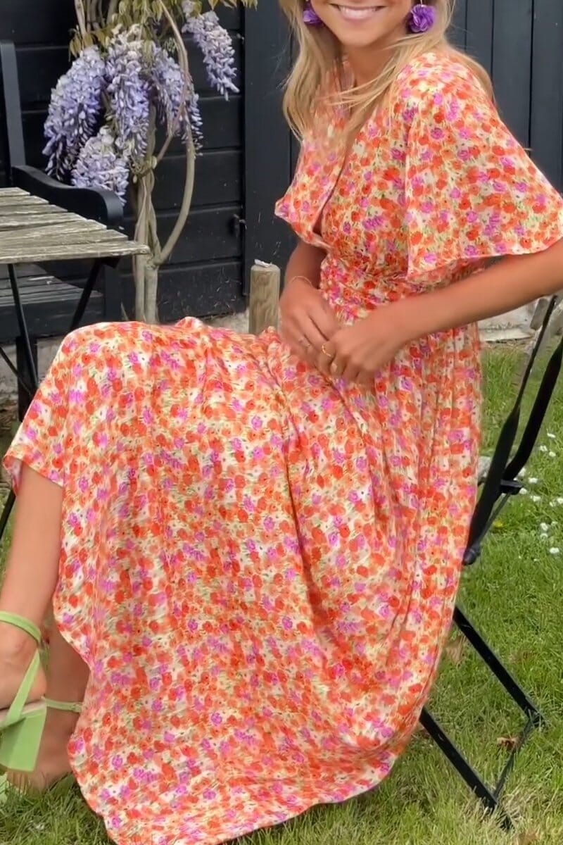 Maya - Floral Maxi Dress - Samberule