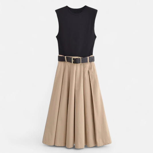 Women’s Knitted Midi Dress with belt - Samberule