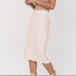 Stormi Ribbed Midi Skirt | Cream