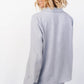 Tuscany Button Top | Blue Gray
