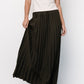 Vinny Pleated Maxi Skirt | Charcoal