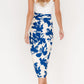 Vista Wrap Midi Skirt | Blue Print