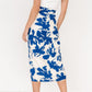 Vista Wrap Midi Skirt | Blue Print