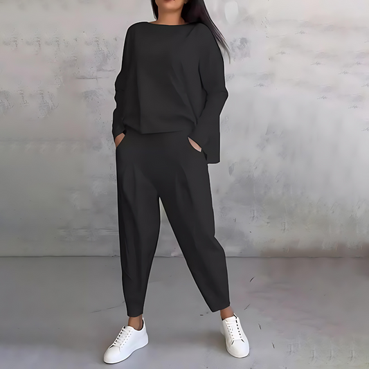 Maya | Women’s Casual Loose-Fit Top And Pants - Samberule