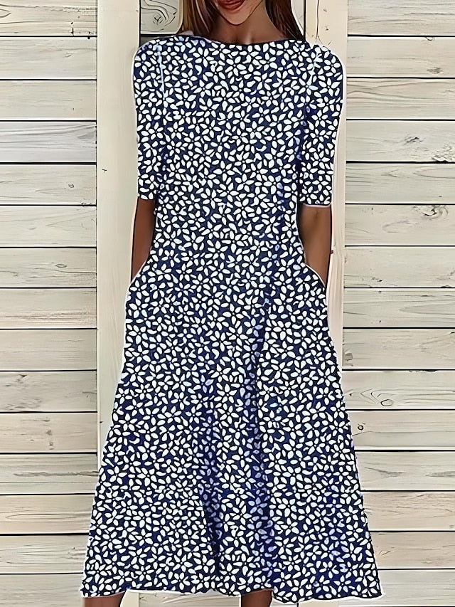 Luna - A-Line Midi Dress - Samberule